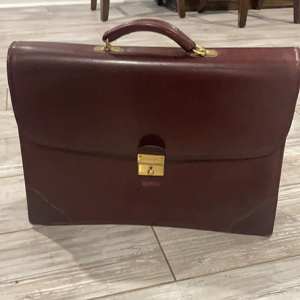 Schlesinger leather briefcase USA
